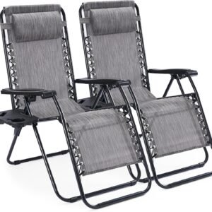 Double zero-gravity folding recliner